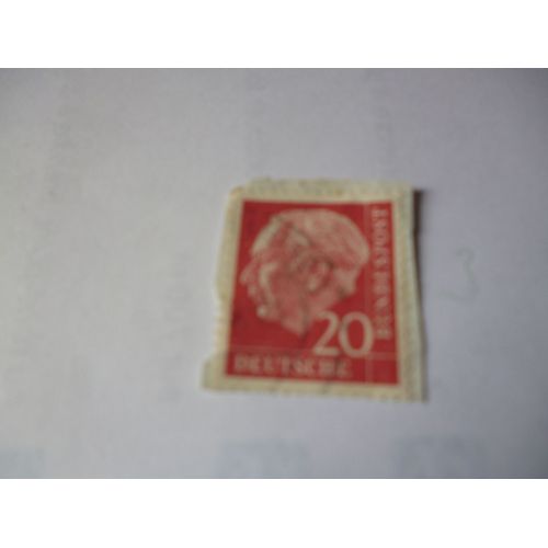Timbre "Allemagne ::Deutsche Bundespost : 20."