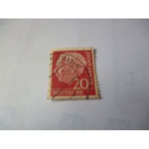 Timbre "Allemagne ::Deutsche Bundespost : 20."
