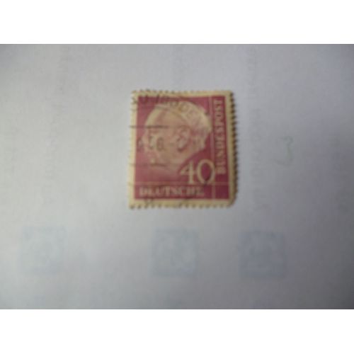 Timbre "Allemagne ::Deutsche Bundespost : 40."1956