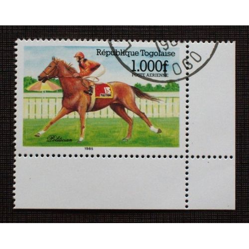 Togo Pa N° 550 Oblitéré De 1985 - 1000 F « Politician » (Chevaux De Course Célèbres)