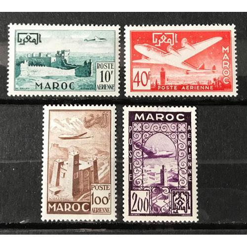 Lot De 4 Timbres Neufs* Maroc 1952