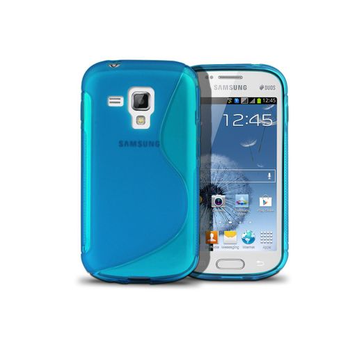 Coque Samsung Galaxy Trend - Grip Flex Translucide-Bleu Turquoise