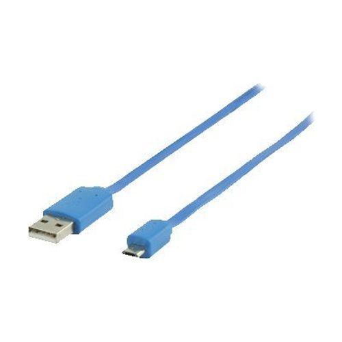 Valueline - Câble USB - Micro-USB de type B (M) pour USB (M) - USB 2.0 - 1 m - bleu