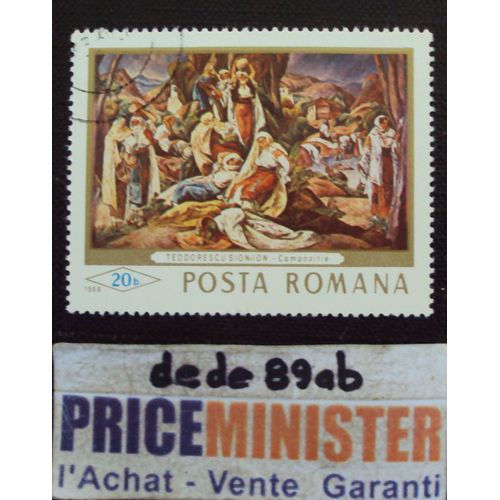 Roumanie..  20b Posta Romana . Peintures : Ion Teodorescu-Sion (1882-1939) Oblitéré.