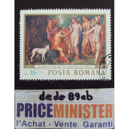 Roumanie..  35b Posta Romana . Peintures : Hendrick Van Balen (1575-1632) Oblitéré.