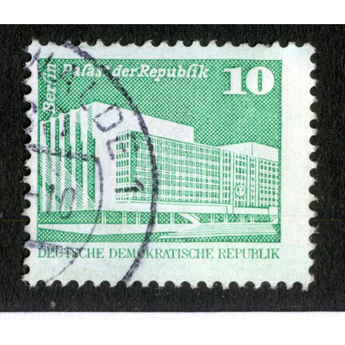 Timbre Oblitéré Deutsche Demokratische Republik, Berlin Palast Der Republik, 10