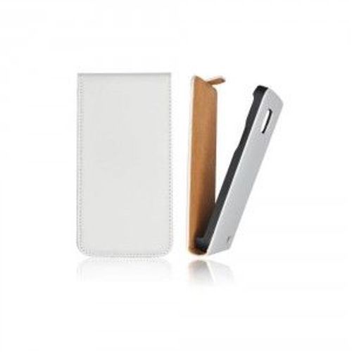 Etui Housse Samsung Galaxy S5 Sm-G900 Flip Blanc