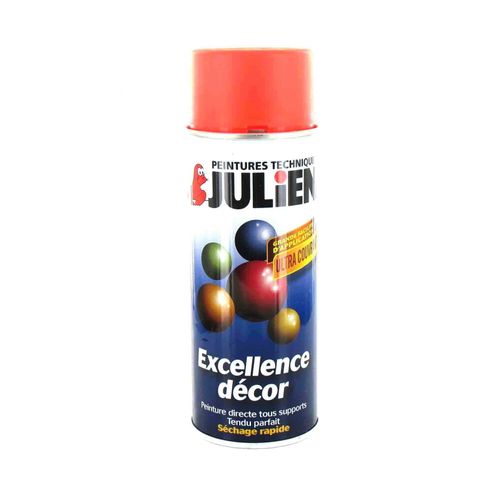 Peinture aérosol Julien fluo orange 400ml