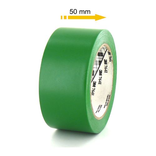 Ruban adhésif vinyle 3M - Vert - 50mm - 764V-50