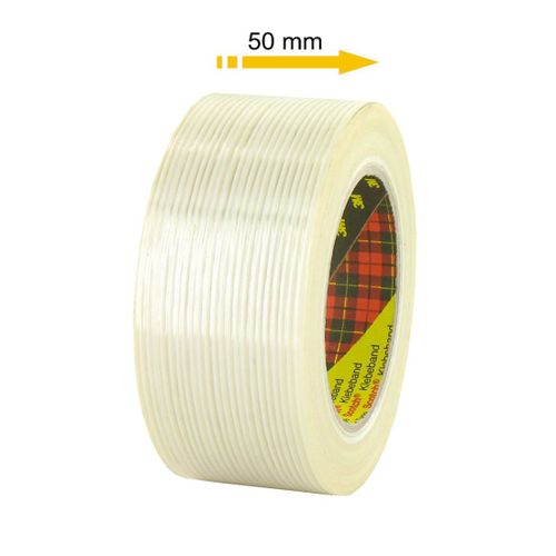 Ruban adhésif armé 3M - Transparent - 50mm - 8956-50