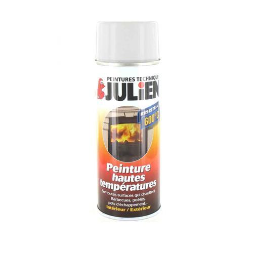 Peinture aérosol Julien hautes températures blanc brillant 400ml