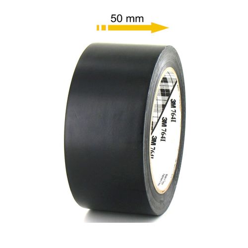 Ruban adhésif vinyle 3M 764 noir 50mm
