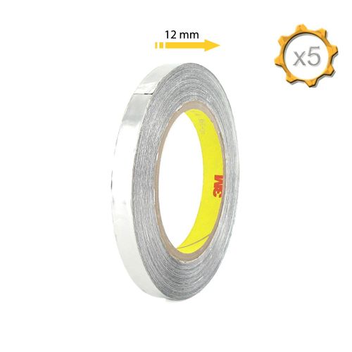 Ruban aluminium 3M 425 12mm x 55m x 5