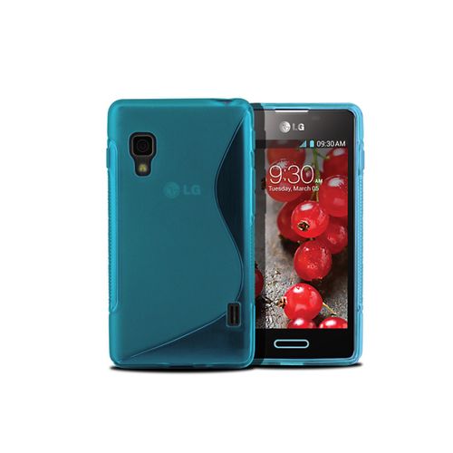 Coque Lg Optimus L5-2 - Grip Flex Translucide-Bleu Turquoise
