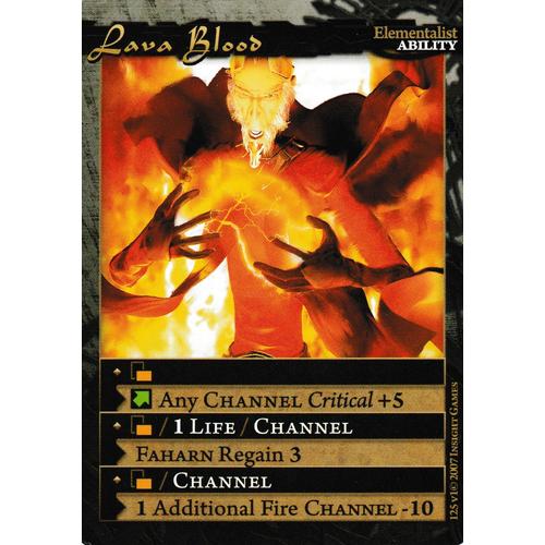 Carte Corunea Role Card Game Lava Blood 125v1 Vo