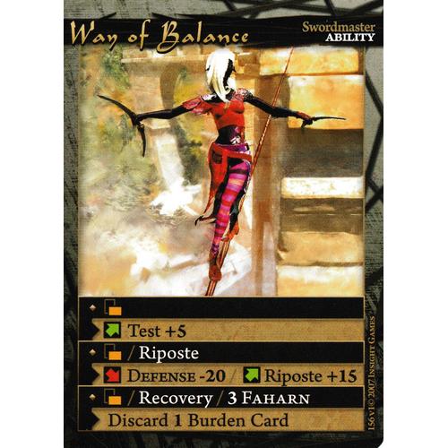 Carte Corunea Role Card Game Way Of Balance 156 V1 Vo