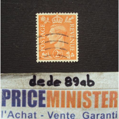 Royaume-Uni..  2 D Le Roi George V I (1895-1952) Oblitéré.