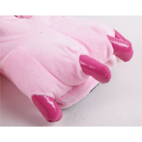 Envoi Immédiat Chaussons Pantoufles Pattes Griffes Cosplay Costume Déguisement Kigurumi Pyjama Peluche Doux Chaud Mignon Kawaï Boutique Black Sugar