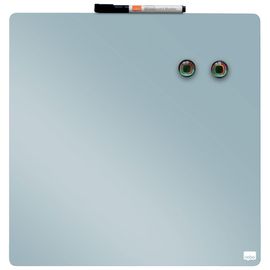 Nobo, Mini Tableau Magnétique Sans Cadre, Carré, Effaçable À Sec, Fixations Murales, 360 X 360 Mm, Bleu Clair