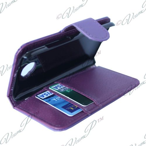 Etui Portefeuille Pour Htc Desire 601 Zara/ Dual Sim Livre Housse Coque Pochette Cuir Pu - Violet