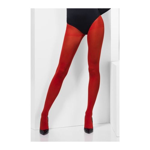 Collant Opaque Rouge Taille : Taille Unique