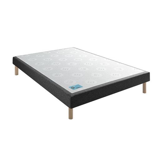 Sommier Merinos Stylo-2 90x190 Chiné Gris Anthracite.