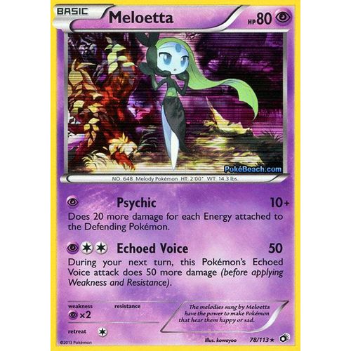 Meloetta 78/113 Pokémon Legendary Treasures
