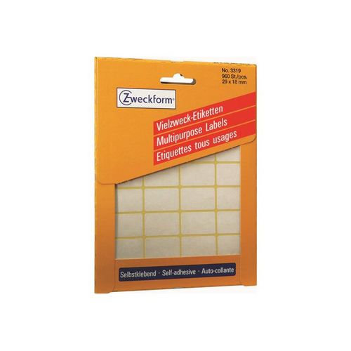 Avery Multi-Purpose Labels 3319 - Étiquettes autocollantes - blanc - 18 x 29 mm 960 unités