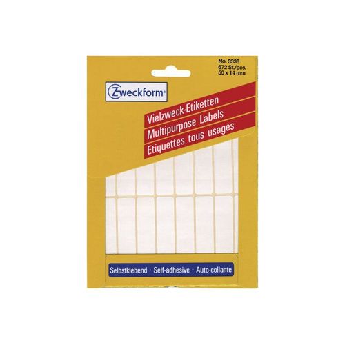 Avery Multi-Purpose Labels 3336 - Étiquettes autocollantes - blanc - 14 x 50 mm 672 unités