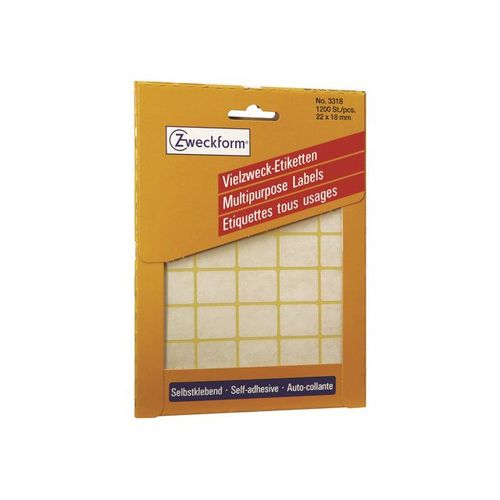 Avery Multi-Purpose Labels 3318 - Étiquettes autocollantes - blanc - 1200 unités
