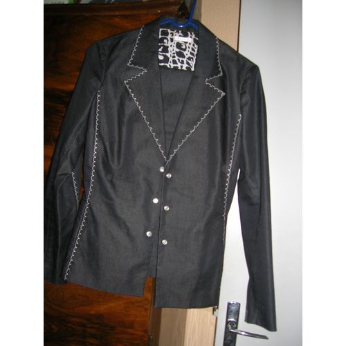 Ensemble Vêtement Carbone Veste+Pantacourt 56% Coton 40% Polyester 4% Elasthanne.