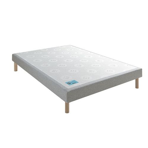 Sommier Merinos Stylo-2 140x190 Chiné Gris Clair.