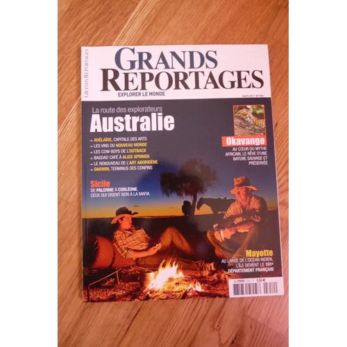 Magazine "Grands Reportages"  Australie.