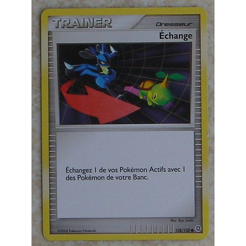 Carte Pokemon Échange 128/132 - Trainer Dresseur - Diamant Et Perle Merveilles Secrètes 2008