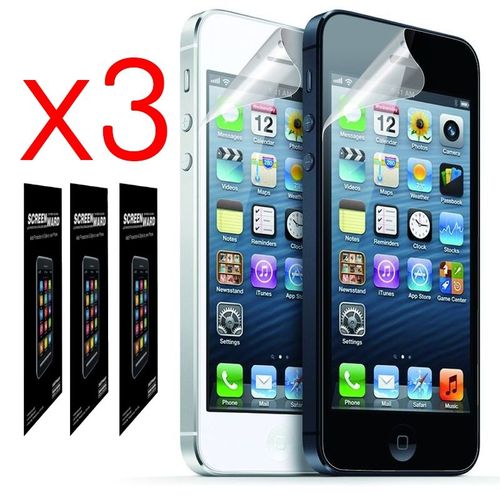 Acce2s - Lot 3 Films Protection Ecran Transparent Pour Apple Iphone 5