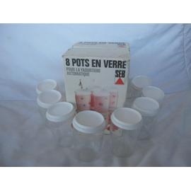 8 pots en verre yaourtière 989641 Seb