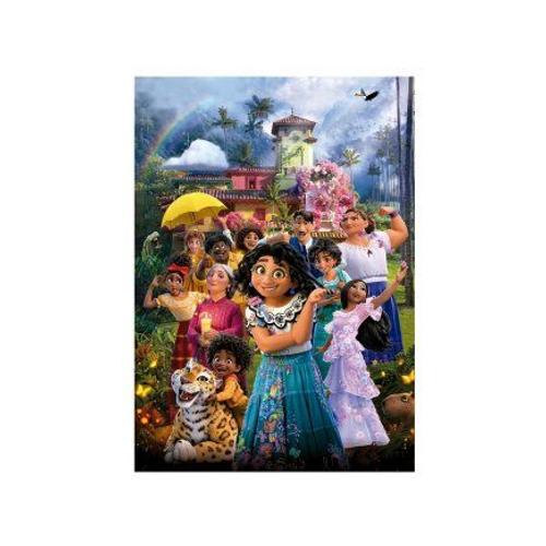 Puzzle 500 Pieces Disney Encanto - La Famille Madrigal - Collection Dessin Anime - Enfant, Adulte - Set Puzzle + Carte Animaux