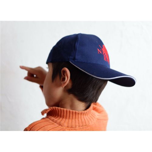 Casquette Chapeau Visière Tissu Bleu Motifs Rouges Adulte Enfant Mixte Réglable Strap Scratch Soleil Vacances Sport Manga Anime Mecha Black Sugar