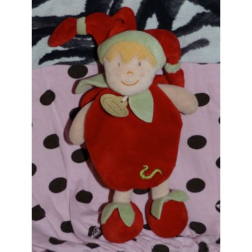 Lutin Doudou Et Compagnie Vert Rouge Pomme