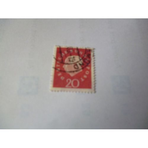 Timbre "Allemagne ::Deutsche Bundespost : 20."