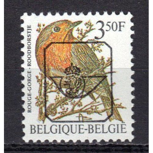 Belgique 1986 : Oiseau : Rouge-Gorge - Timbre  3 F. 50 Multicolore Préoblitéré Neuf **
