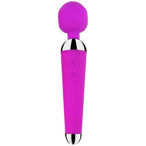 (Purple)Vibromasseur Pour Clitoris, Appareil Puissant Pour Les Femmes, Charge Usb, Magic Wand, Jouet Sexuel En Silicone, En Toute Sé