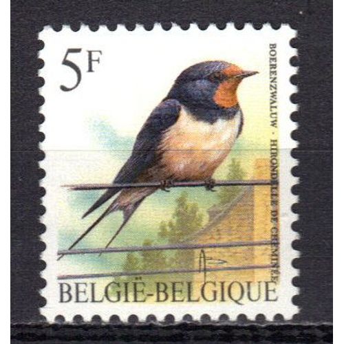 Belgique 1992 : Oiseau : Hirondelle De Cheminée - Timbre 5 F. Multicolore Neuf **