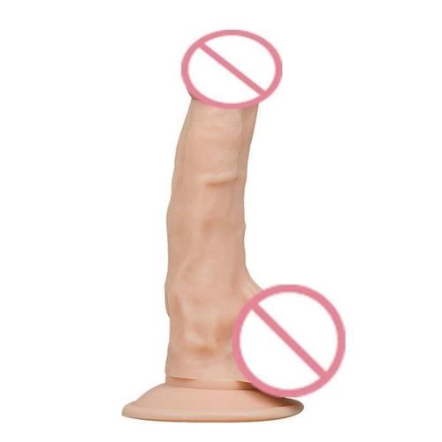 Godemichet - Rabit - Vibromasseur,18.4*4.5cm Artificiel Réaliste Godes Peau Sentiment Pénis Flexible Avec Forte Ventouse Godes Coq