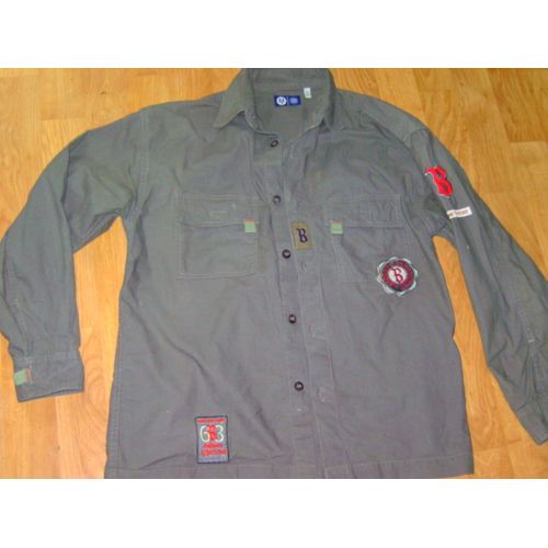 Chemise C&a Kaki Ecussons