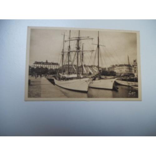 Dep 76 Seine Maritime Carte Ancienne En N/Bl (Marron) Le Havre - Le Bassin Du Commerce (Bateaux Voiliers) -N°23 Edit Yvon///Tbe