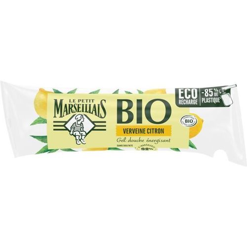 Le Petit Marseillais - Berlingot Gel Douche Bio Energisant, Au Ph Neutre, Verveine Citron, 250 Ml Douche 