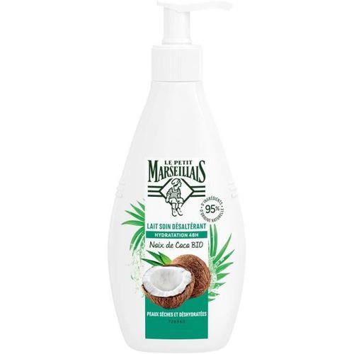 Le Petit Marseillais - Lait Corps Hydratant À La Noix De Coco Pour Peaux Sèches Bio 250 Ml Corps 