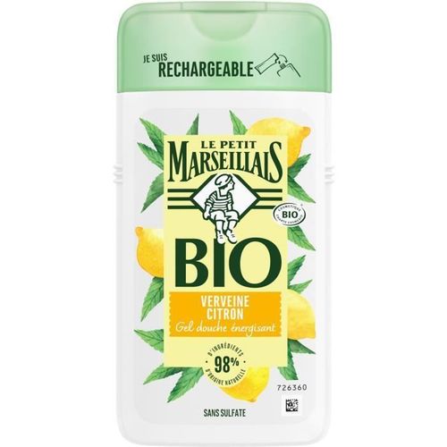 Le Petit Marseillais - Gel Douche Bio Energisant, Au Ph Neutre, Verveine Citron, 250ml Douche 