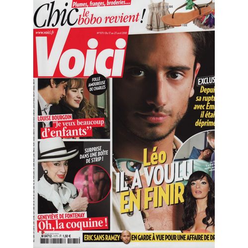 Voici / 17-04-2010 N°1171 : Louise Bourgoin (2p) - Brad Pitt (1,5p) - Alica Taglioni (1p)